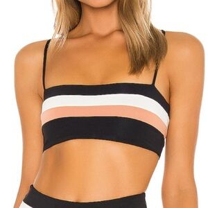 L*space Rebel Stripe Bikini Top. Size XSmall. New With Tags.
